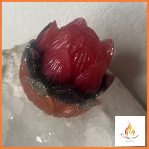 Fleur de Lotus Orgonite Obsidienne Noire