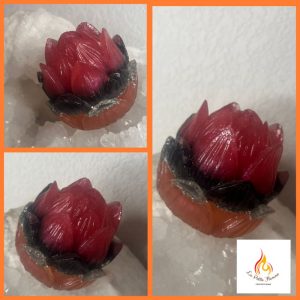 Fleur de Lotus Orgonite Obsidienne Noire
