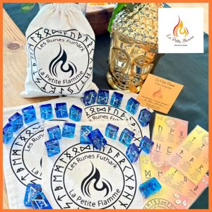 Runes Futhark Lapis Lazuli Apatite Bleue