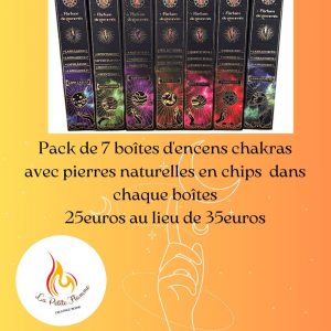 Le PACK DE 7 Boîtes Parfum de Gemmes Chakras