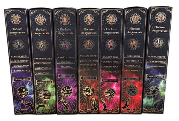 Pack encens 7 chakras parfum de gemmes la petite flamme