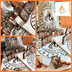 Runes Futhark Oeil de Tigre Pyrite