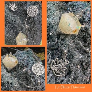 Pendule Orgonite Diamant Citrine
