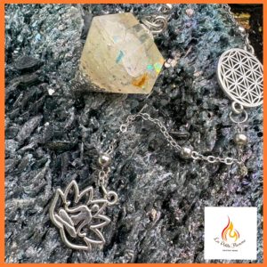 Pendule Orgonite Diamant Citrine