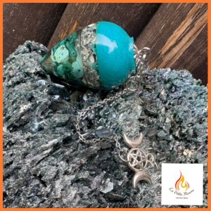 Pendule Orgonite Goutte Turquoise