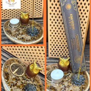 Porte-Encens Chouette – Mystère & Sagesse